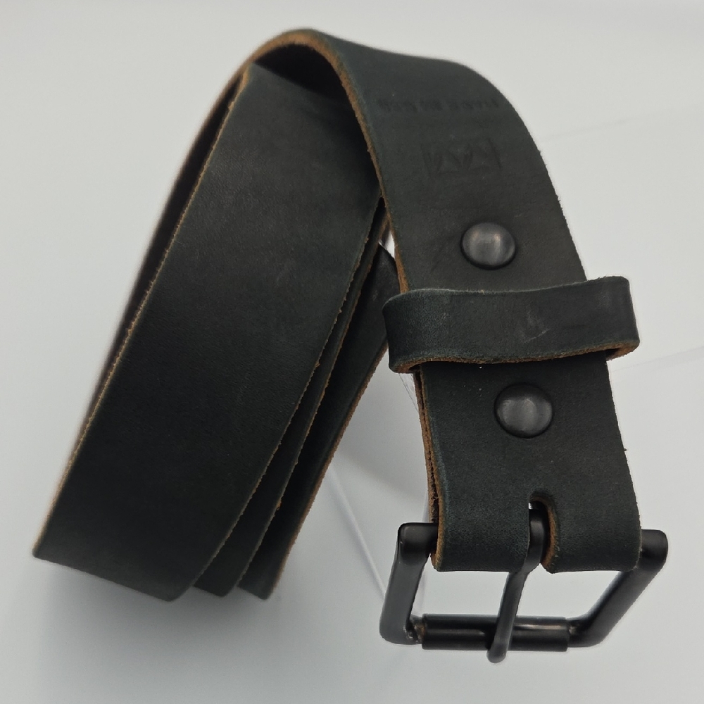Men's Black Leather Belt 38